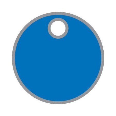 Accuform BLANK ANODIZED ALUMINUM TAGS 1 12 in TDB425BU TDB425BU